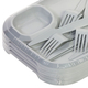  Набор блюд с приборами "гурман", на 4 персоны, серый купить недорого. Артикул: Т0729. Вид 2.